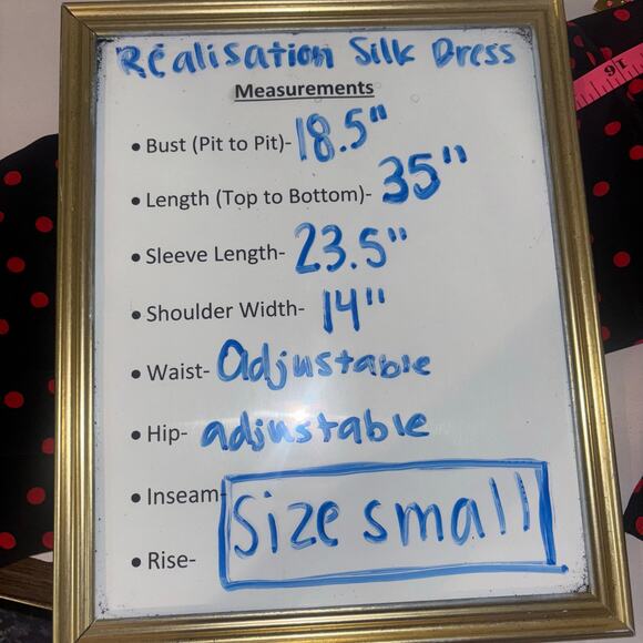 Réalisation Par Silk Italia Alexandra Polka Dot Wrap Dress – Size Small - Picture 15 of 15